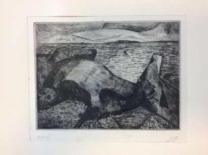 Conrad Kickert (1882-1965)
«Paysage de Bretagne».
Album...