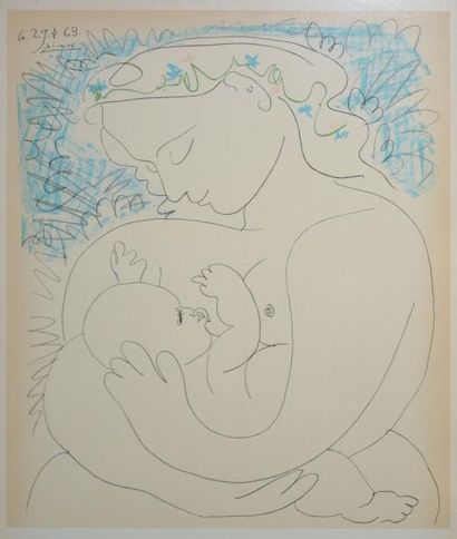 Pablo Picasso (1881-1973)

Maternité.
Lithographie...