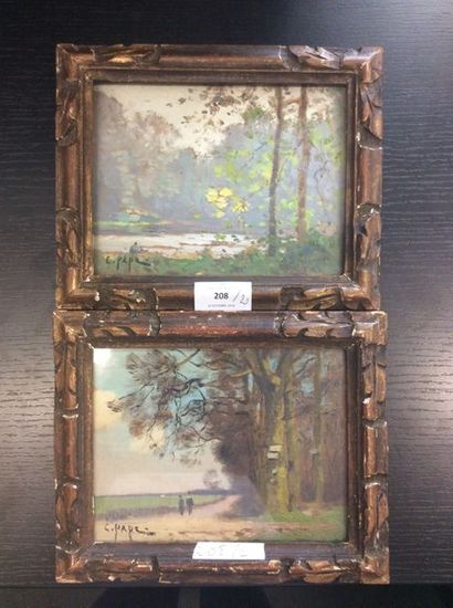 Constant PAPE (1865-1920)
«Etang de Trivaux»
«Forêt...