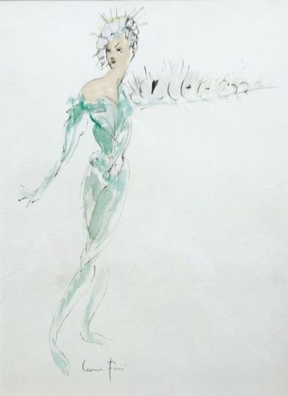 Léonor FINI (1907-1996)

Élégante.
Aquarelle...