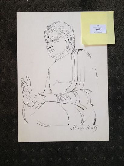 MANE-KATZ (1894-1962)

Bouddha assis.
Plume...