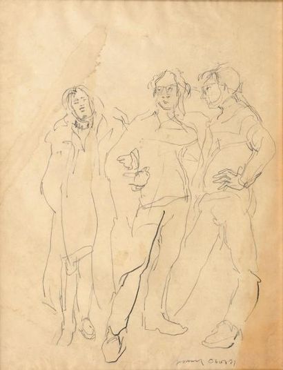 Sam SZAFRAN (1934)

Trois personnages, 1971.
Dessin...