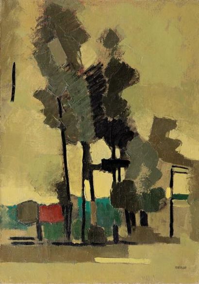 Roland BIERGE (1922-1991)
« Arbres à Casale-Mont...