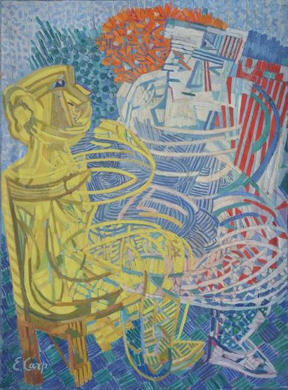 *Esther CARP (1897-1970)

Le couple attablé.
Huile...