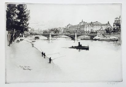 Eugène BEJOT (1867-1931)
«Le palais d'Orsay»...