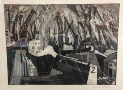 Claude BRETON (1928-2006)

Le port.
Gravure...
