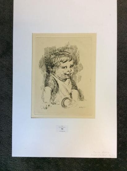 Maurice DENIS (1870-1943)

Portrait d'enfant.
Eau-forte.
24,5...
