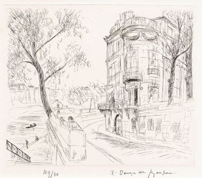 André DUNOYER DE SEGONZAC (1884-1974)
«L'hôtel...