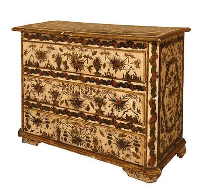 Commode en Arte Povere ouvrant pat trois...