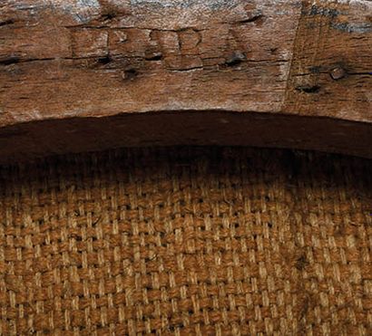 Chaise à dossier cabriolet en bois naturel...