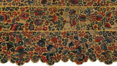 Garniture de lit en tapisserie aux petits...