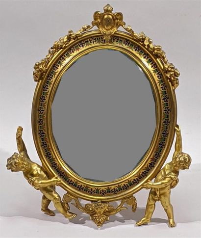 Maison Alphonse GIROUX à PARIS Miroir de...