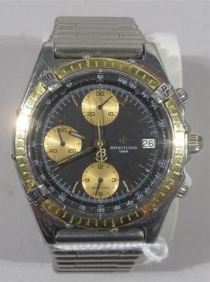 BREITLING - BRACELET MONTRE chronographe,...