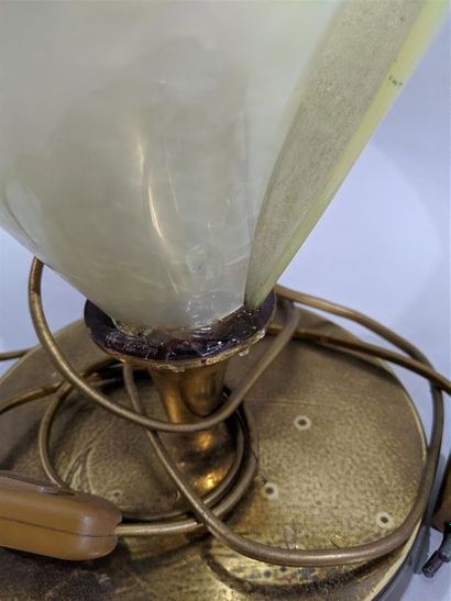 LAMPE en forme de fleur en plastique à l'imitation...