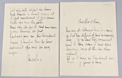 Dix lettres autographes de NICOLAS DE STAEL...