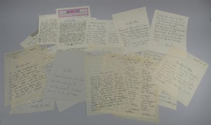 Dix lettres autographes de NICOLAS DE STAEL...