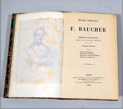 [EQUITATION]

BAUCHER François

Oeuvres complètes...