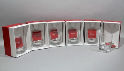 BACCARAT

Suite de 6 verres à whisky en cristal,...