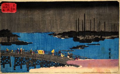 Estampe Originale Oban yoko-e HIROSHIGE (1797/1858)...