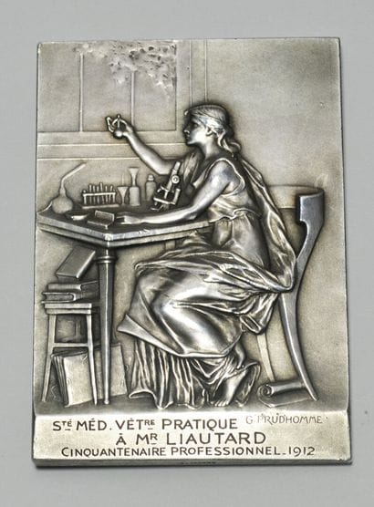 Société médicale vétérinaire, plaque par...