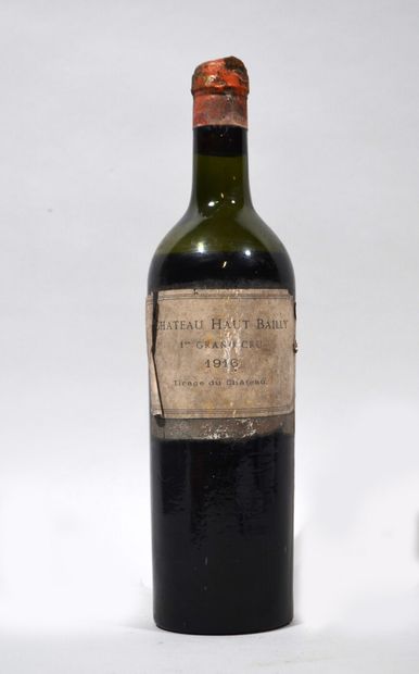 1 Bouteille de CHATEAU HAUT BAILLY 1916

Etiquette...