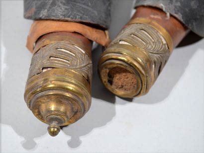 Paire de fourreaux de pistolet, avec étui...