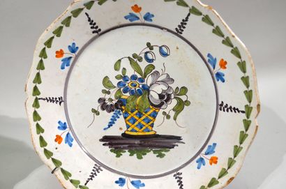 A set of 18th century earthenware plates...