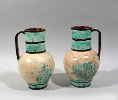 Jérôme MASSIER (1850-1926)

Pair of earthenware...