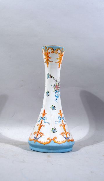 PIERREFONDS 

Earthenware vase with flared...