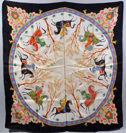 L.R. Paris

Silk scarf with persian decoration....