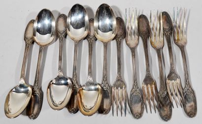 CHRISTOFLE

Part of a silver plated cutlery...