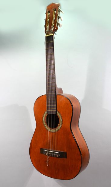 Acoustic folk guitar for child, the rosette...