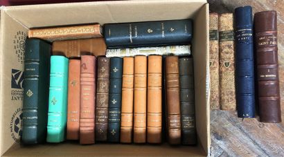 Set of books gathered in two boxes including:...