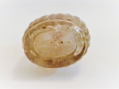 Rock crystal baluster snuffbox

China, 19th...