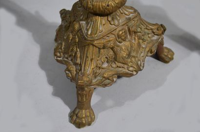 A gilt bronze CIERGE with a famous angel...