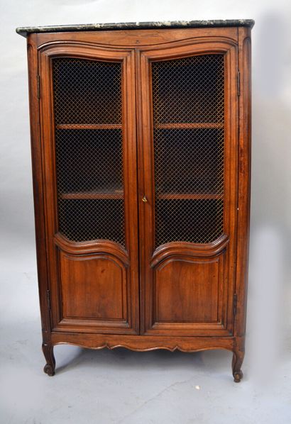 Small natural wood bookcase opening with...