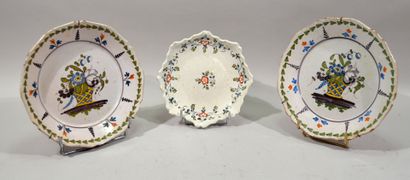 A set of 18th century earthenware plates...