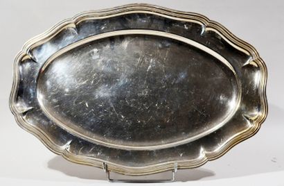 Set of silver plated dishes including two...