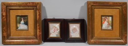 Lot of modern miniatures including Marie...