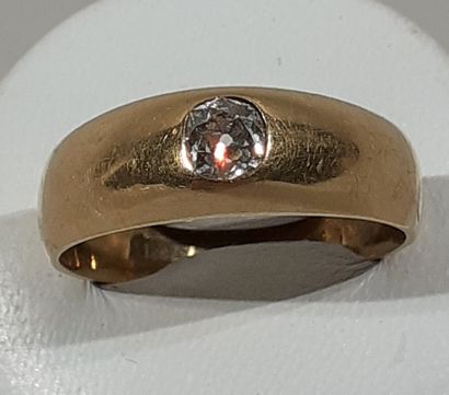 JONC ring in 18K yellow gold (750/1000th)...