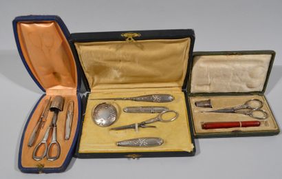 Three small sewing kits:

- the first one...