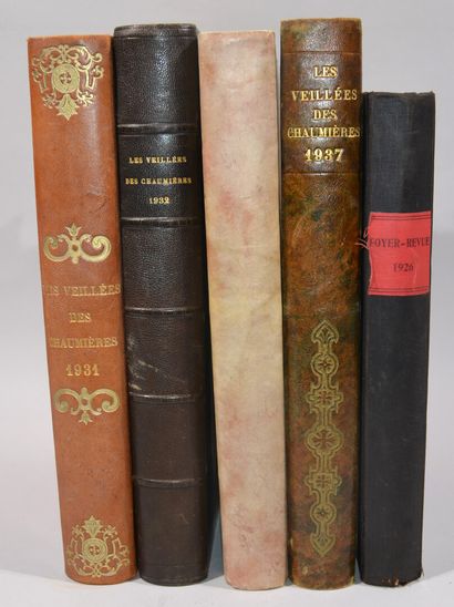Lot including: 

- Thatched cottage vigils...