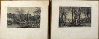 F. BRISSOT (after)

Suite of four black and...