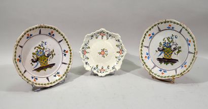 A set of 18th century earthenware plates...