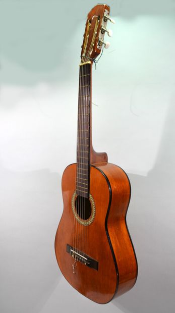 Acoustic folk guitar for child, the rosette...
