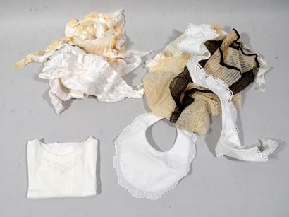 LOT of old embroideries including collars...