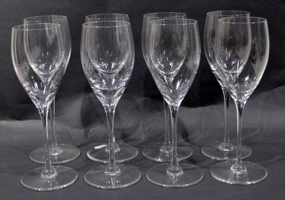 SAINT-LOUIS

Suite of 8 crystal glasses.

Height...