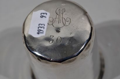 A straight TIMBAL in solid silver, Minerva...