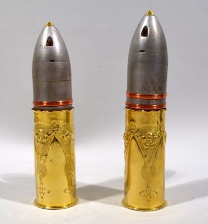 Lot of vases in shell casings.

Trench work.

Height...