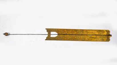 MARK PAGE with engraved decoration in hollow...